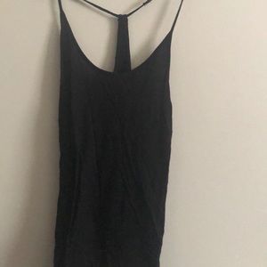 Black loose racerback tanktop